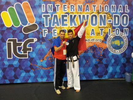 Sportivul orădean Cătălin Topai a devenit vicecampion mondial de taekwon-do 